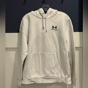 Under Armour White Hoodie Size L. just like new!